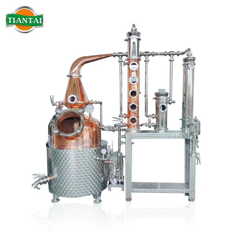 Équipement de distillation en cuivre 200L